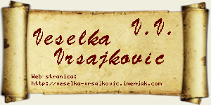Veselka Vrsajković vizit kartica